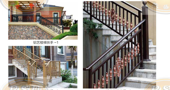 Modern Stair Railing Galvanized Safety Design Easy Install Indoor Outdoor