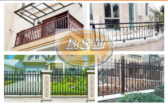 Modern Aluminum Villa Gates Galvanized Finish Indoor Outdoor Use