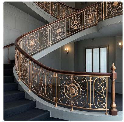 Modern Stainless Steel Glass Stair Railing Indoor Outdoor Safety Design