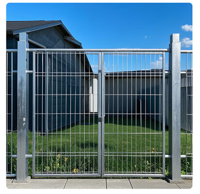 Galvanized Metal Railing Fence - Modern Anti-Theft Garden Wall