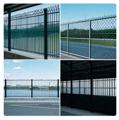 Galvanized Modern Metal Fence for Gardens and Balconies