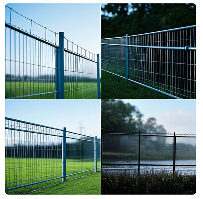 Galvanized Metal Wall Fence - Weather Resistant Low Maintenance