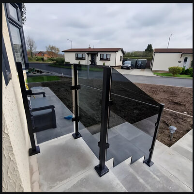 12mm Thermally Toughened Glass Balcony Railing ISO Certified