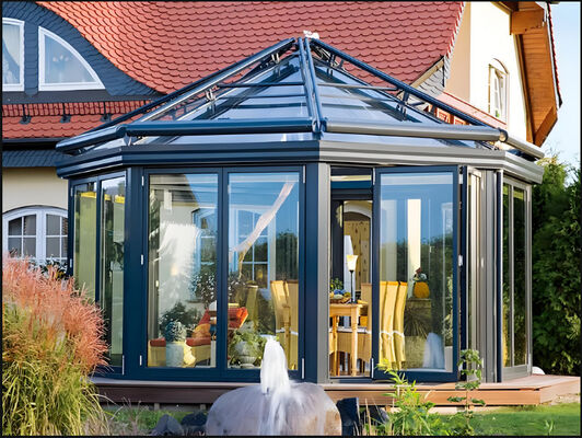 Modern Aluminum Sunroom Galvanized Weather Resistant Patio Enclosure