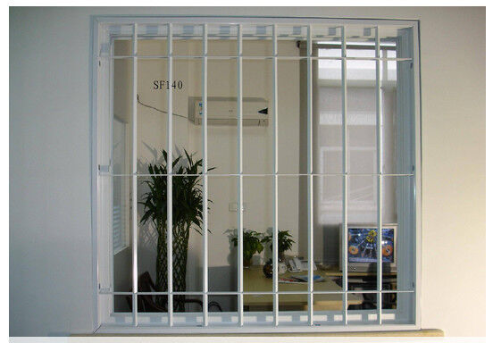 Modern Galvanized Stainless Steel Security Window Indoor Outdoor Use