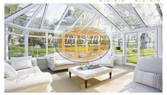 Modern Aluminum Sunroom Systems with Galvanized Finish