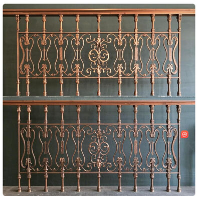 Modern Aluminum Stair Railing with Galvanized Finish for Indoor Outdoor Use