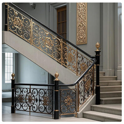 Modern Stair Railing Galvanized Finish ADA Compliant Indoor Outdoor