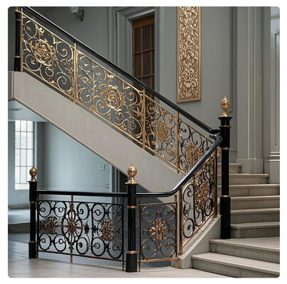 Modern Galvanized Stair Railing with High Durability