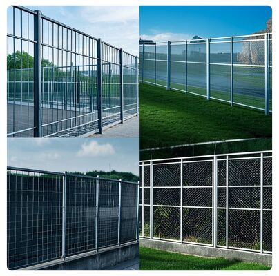 Modern Galvanized Metal Wall Fence for Indoor Outdoor Use