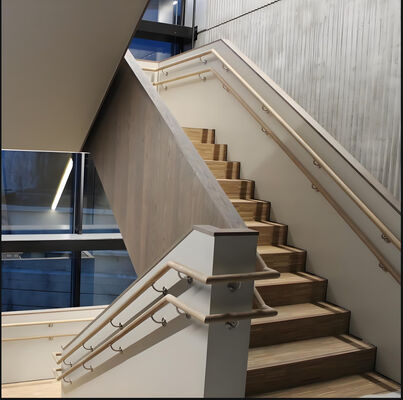 Modern Galvanized Wall Mount Stair Railing Indoor Outdoor Use