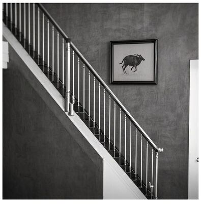 Galvanized Industrial Stair Railing Wall Mounted ISO Certified