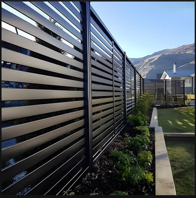 Modern Galvanized Metal Wall Fence for Indoor Outdoor Security