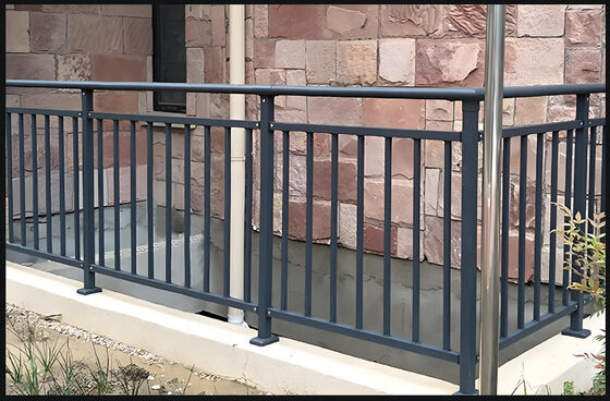 Hot Dipped Galvanized Zinc Steel Safety Railing for Commercial Buildings