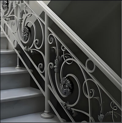 Customizable Modern Stair Railing Systems for Residential Commercial Use