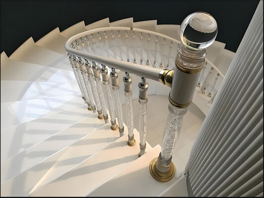 Modern Aluminum Stair Railings for Compact Spaces Indoor Outdoor