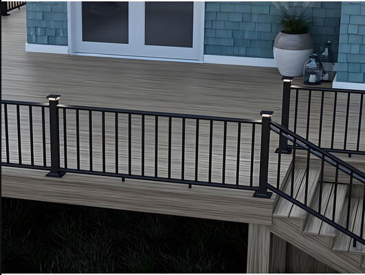 UV Resistant Powder Coated Aluminum Deck Railing for Indoor Outdoor Use