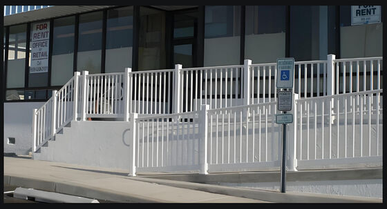 ANSI Compliant Aluminum Safety Railing with Glass Panel