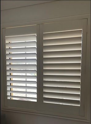 Cordless Vinyl Blinds for Home Office Light Blocking Noise Reduction