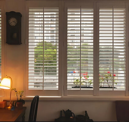 Commercial Cordless Fire Retardant Window Blinds Custom Sizes