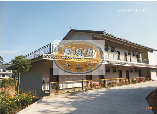 Galvanized Steel Wood Grain Railing for Indoor Outdoor Use