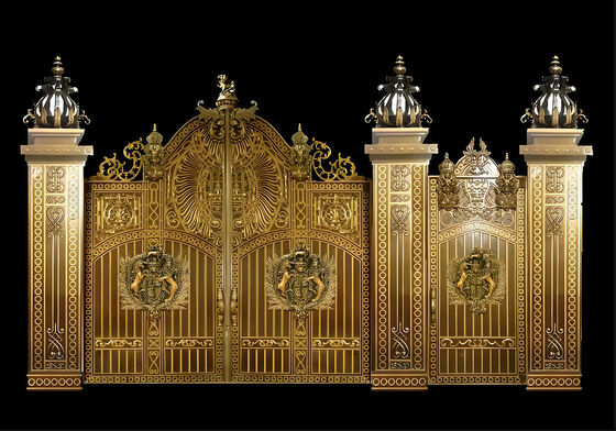 Modern Galvanized Cast Aluminum Villa Gates for Indoor Outdoor Use