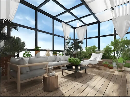 Modern Aluminum Sunroom with Thermal Break Technology